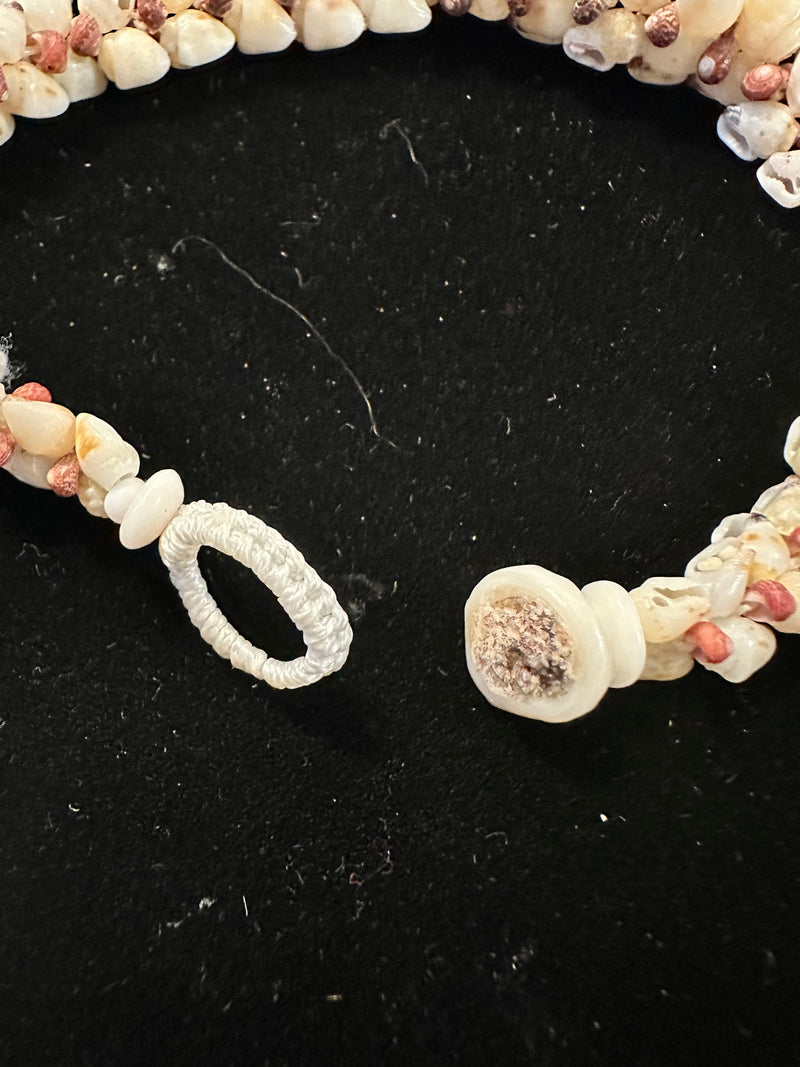 Ni'ihau and Kaua'i Momi Shells with multi-colored Kahelelani Shells Heleconia Style 8" Bracelet