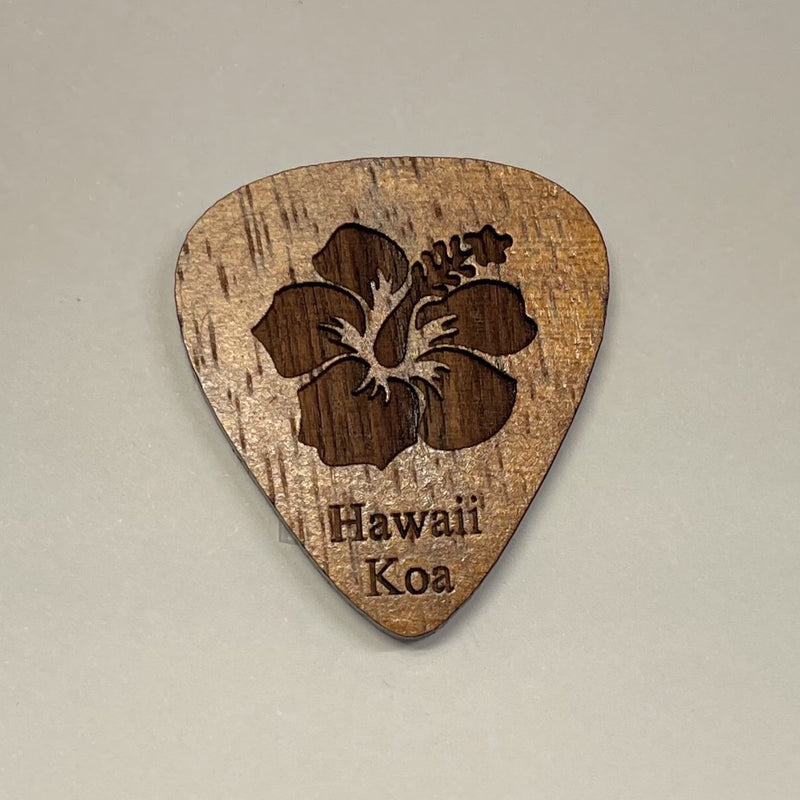 Kauai Guitar Koa Picks - Hawaii Hibiscus