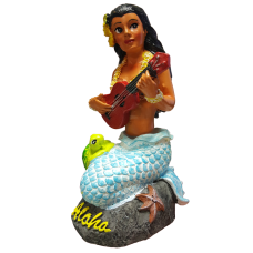 Dashboard Hula Doll - Da Mermaid with 'Ukulele