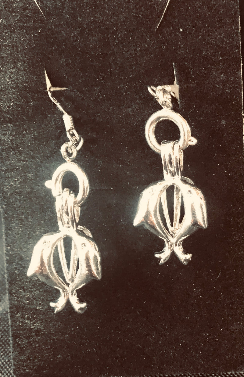 Copy of Love Pearl Oyster and Dolphin Earring Set