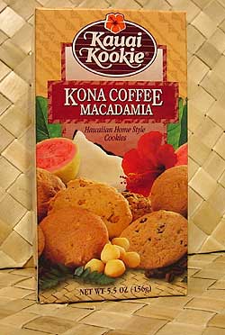 Kona Coffee Macadamia Nut Kauai Kookies
