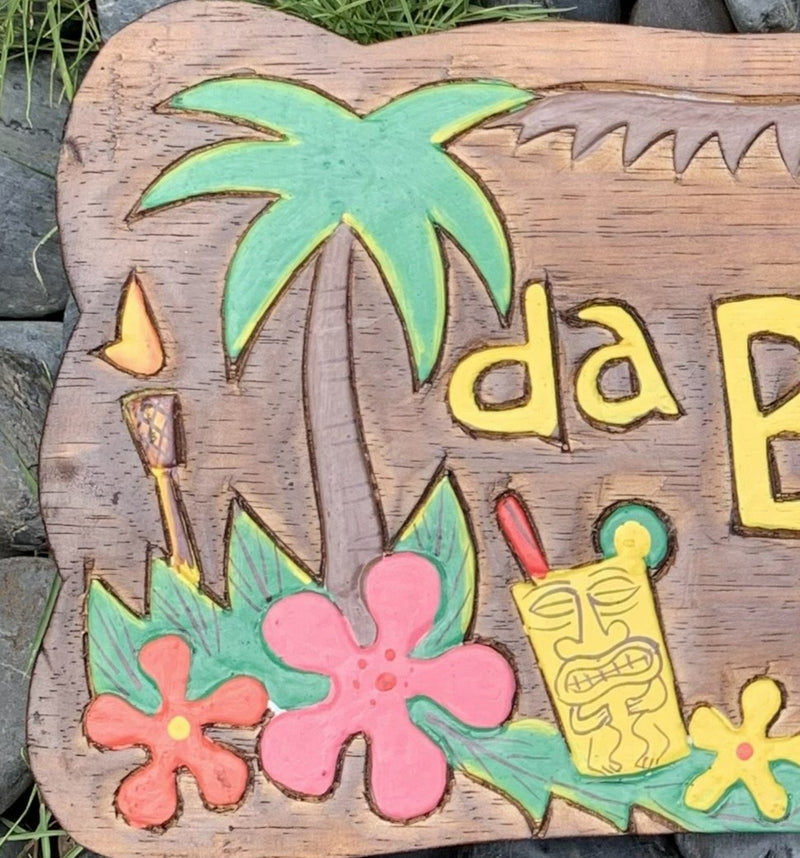 Sign - DA BIG KAHUNA - with Coconut Trees