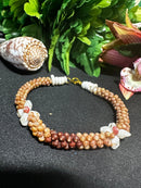 Kaua'i Multi-colored Kahelelani Shell with Ni'ihau Flower Poepoe Style 7 1/4" Bracelet