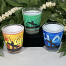 Shot Glass - Surfer Boy Hawaii Green, Yellow, Blue