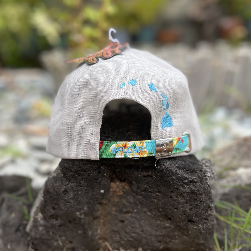 Hat- Beige Floral -
