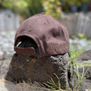 Koa Wood Brown Kauai Island Hat w/ Island Chain Rim