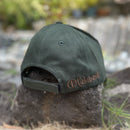 Koa Wood Black Hat w/ Island Chain Wood Stamp & Sunburst Rim