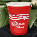 Ceramic Shot Glass - Hawaiian Islands Blue or Red