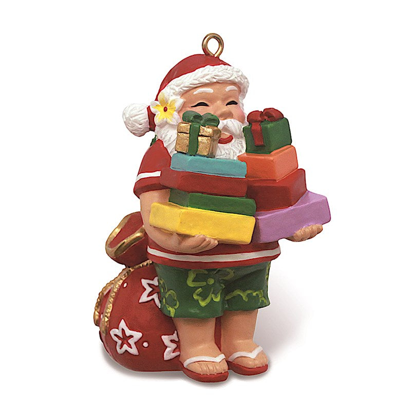 Santa's Presents Poly-Resin Ornament