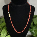 Ni'ihau Kahelelani 'Ula'ula (Red) Shell herringbone Style Lei