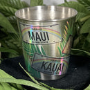 Metal Shot Glass - Hawaiian License Plate