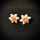 Kaua'i Momi and Kahelelani Shell Flower Earrings