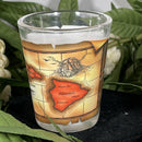 Shot Glass - Vintage Hawaiian Isle Map