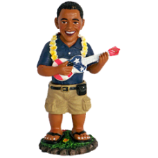 Dashboard Hula Doll - Obama With Ukulele