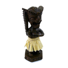 Dashboard Hula Doll - Arm Crossed Tiki