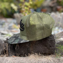 Hat - Dark Green Trucker - Aloha Camo