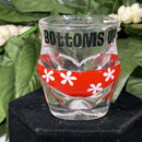 Shot Glass - Bottoms Up Blue Or Red