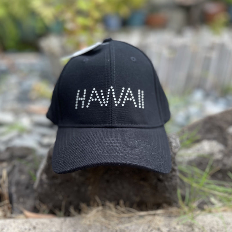 Hat - Rhinestone HAWAII - Black or White
