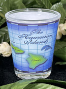 Shot Glass - Blue Hawaiian Island Map