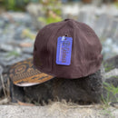 Koa Wood Bill Cap - Hawaiian Island Chain with Sunburst