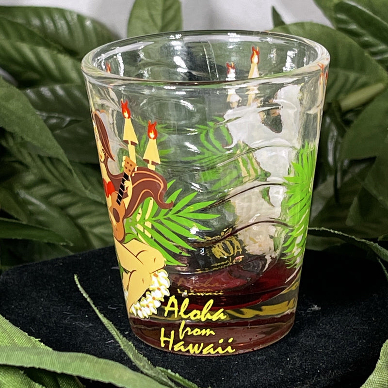 Shot Glass - Cartoon Ukulele Player