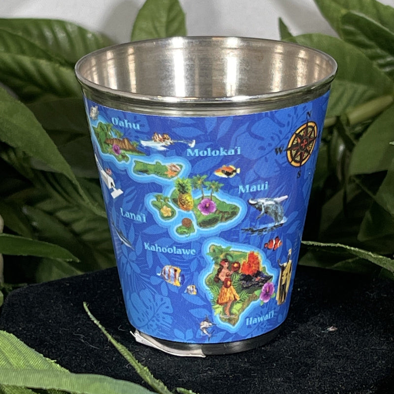 Stainless Steel Shot Glass - Hawaiian Islands