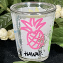 Shot Glass - White Neon Pineapple