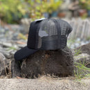 HAT - Black Trucker - Gold Pineapple - HAWAII