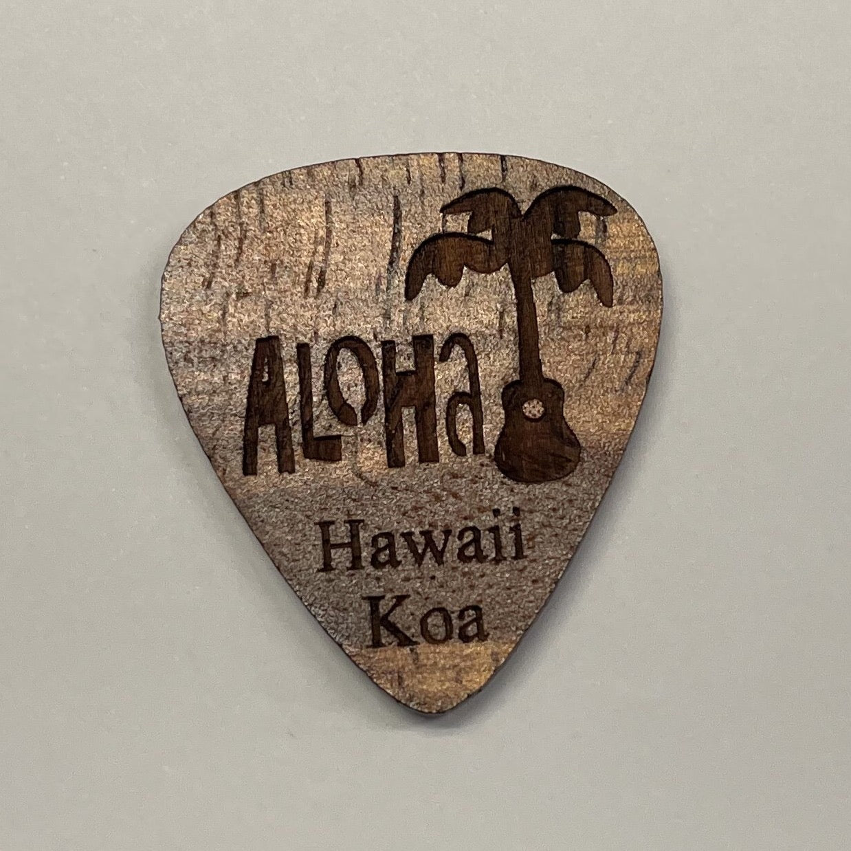 Kauai Guitar Koa Picks Aloha Palm