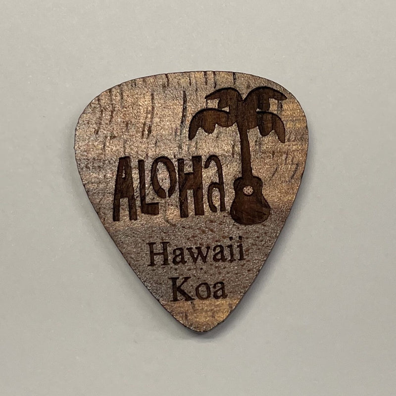 Kauai Guitar Koa Picks - Aloha Palm