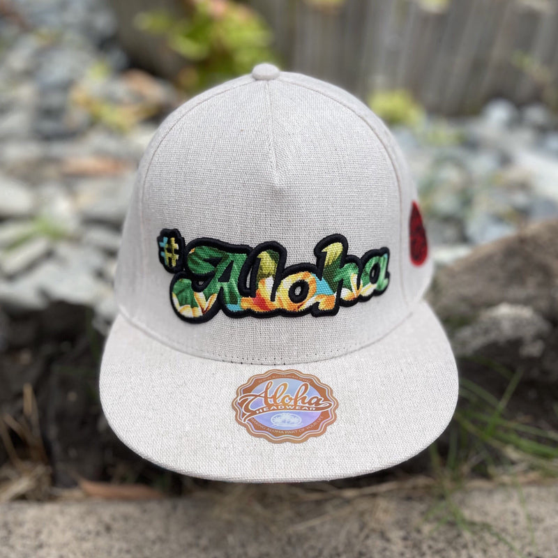 Hat- Beige Floral -
