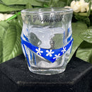Shot Glass - Bottoms Up Blue Or Red