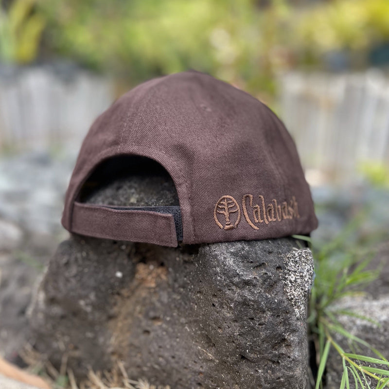 Koa Wood Bill Cap - Hawaiian Island Chain - Wave Tattoo Brim