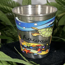 Metal Shot Glass - Hawaiian Turtles