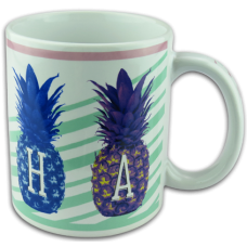 Coffee Mugs - ALOHA Rainbow Pineapple