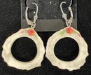 Deer Horn Jewelry - Hibiscus Hoop Earring