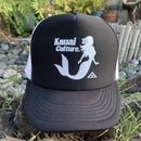 Kauai Culture Snapback Mermaid Black Hat