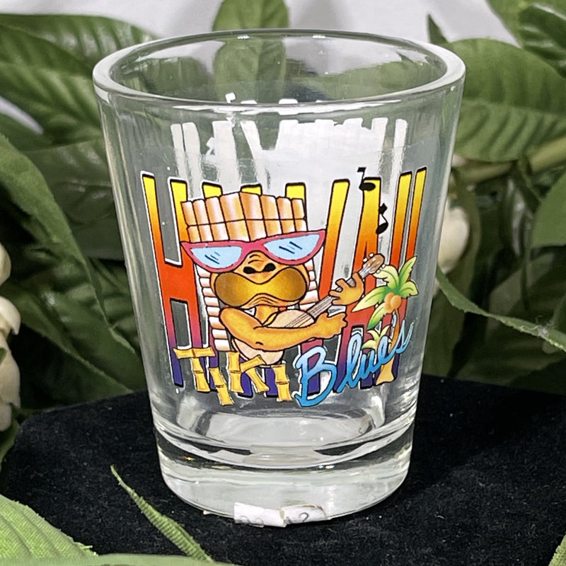 Shot Glass - Tiki Blues