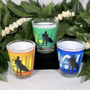 Shot Glass - Surfer Boy Hawaii Green, Yellow, Blue