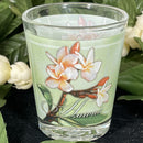 Shot Glass - Clear Hawaiian Plumeria