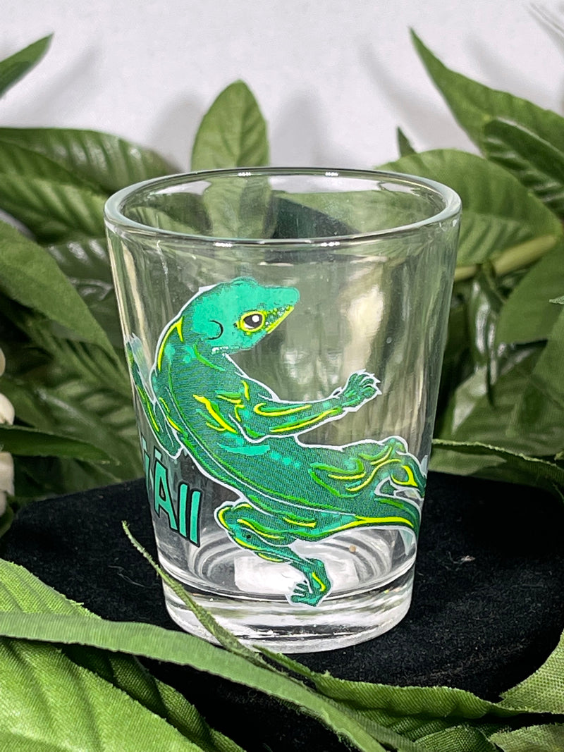Shot Glass - Green Gecko