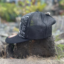 Hat- Kauai Shaka - Black Trucker