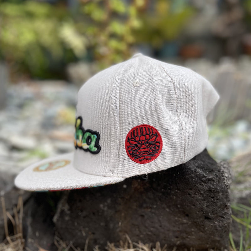 Hat- Beige Floral -