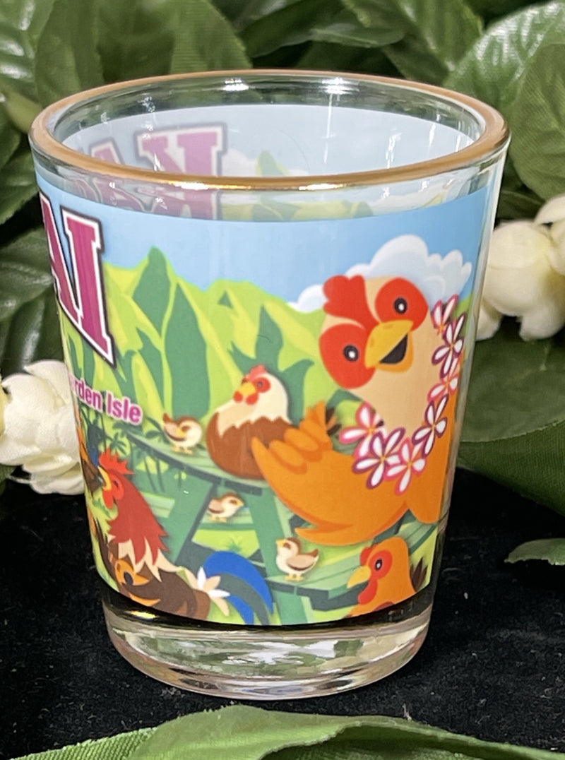 Shot Glass - KAUAI “MOA” The Unofficial Bird Of The Garden Isle
