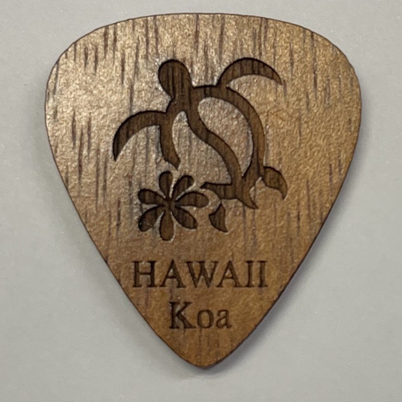 Kauai Guitar Koa Picks - Hawaii Honu