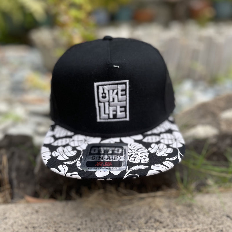 Hat - Uke Life - Black Trucker- Flat Brim
