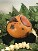 Christmas Mini Wood Burned Gourd Ornament - Fairy Moon