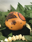 Christmas Mini Wood Burned Gourd Ornament - Fairy Moon