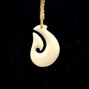 Tongan Style Cow Bone Fish Hook Pendant
