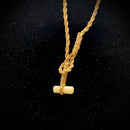 Hawaiian Cow Bone Fish Hook Pendant